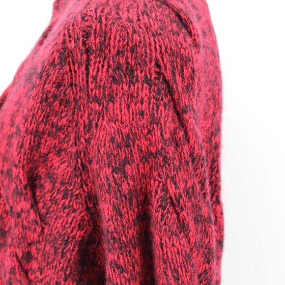 Zoe Jordan Haston Cashmere Wool Cut Out Sweater Jumper Red Black Distressed XS - Picture 8 of 12